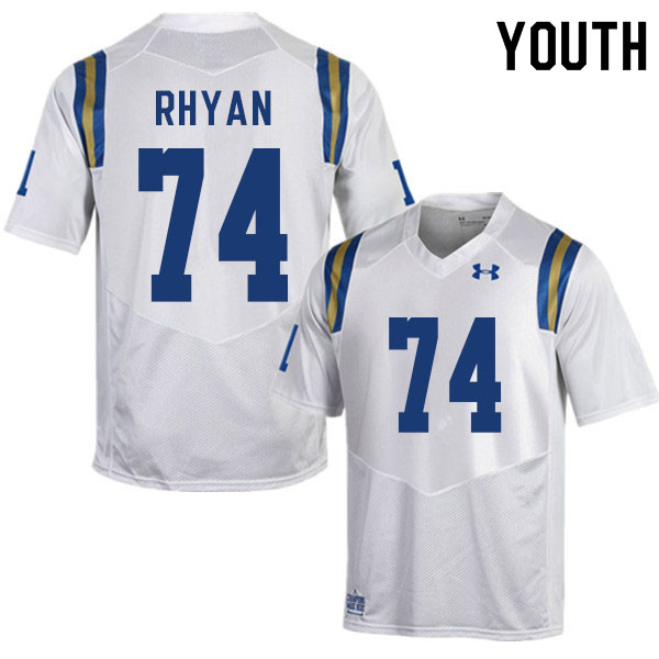 Youth #74 Sean Rhyan UCLA Bruins College Football Jerseys Sale-White - Click Image to Close